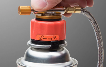 Anaconda 8 oz butane canister adapter fire maple