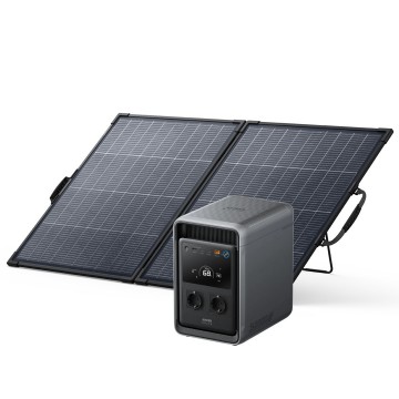 Anker SOLIX S2000 + PS200 Bifacial draagbaar zonnepaneel 200W