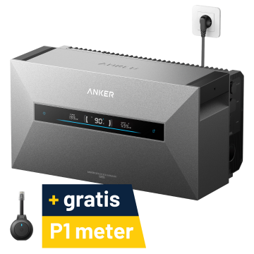 Anker SOLIX Solarbank Max hybride thuisbatterij met gratis P1 meter