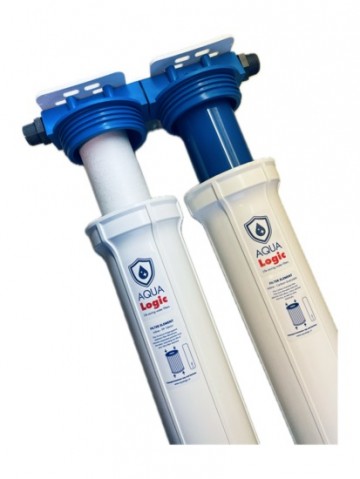 Aqua logic   inline pre filter combi 3 4   pp  carbon granulate   20 inch   2