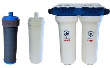 Aqua logic inline duo carbon  ultra full size 10 inch inbouw waterfilter