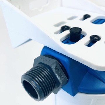 Aqua Logic Inline Duo dubbele 10 inch inbouw waterfilterbehuizing