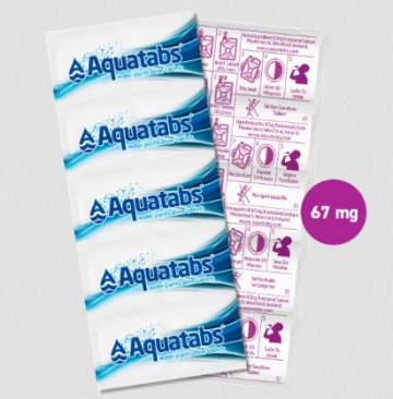 Aquatabs drinking water purification 67mg