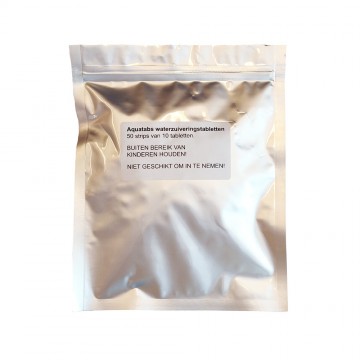 Aquatabs waterzuiveringstabletten 50 strips 10 tabletten