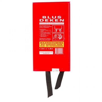 Blusdeken 180 x 120 cm in hoes