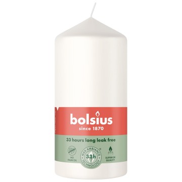 Bolsius stompkaars 120 58 cloudy white