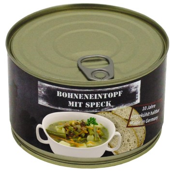 Bonenstoofpotje met spek in blik 400g