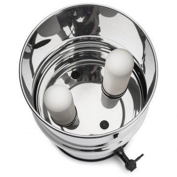 British berkefeld rvs  maxi 12 liter waterfilter binnenkant met filterelementen