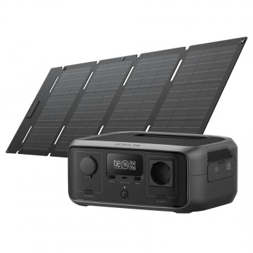 EcoFlow RIVER 3 UPS + 45W opvouwbaar zonnepaneel met USB-C
