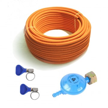 Bundel propaanslang  wormslangklemmen  drukregelaar