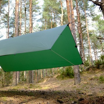 Bushmen ultra tarp deep green 3x3 meter 2