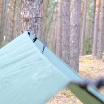 Bushmen ultra tarp deep green 3x3 meter 4