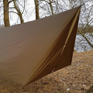 Bushmen ultralight tarp olive 3 x 3 meter 4