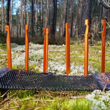 Bushmen ultralight v pegs tentharingen 6 stuks 2