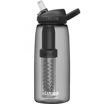 CamelBak Eddy+ filtered by LifeStraw drinkfles met waterfilter 1L - Charcoal