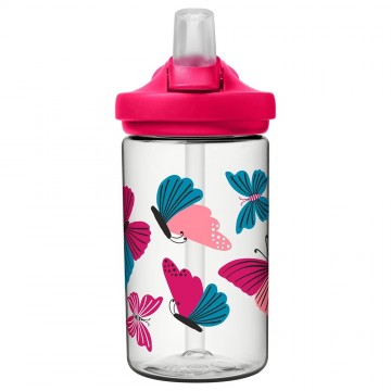 Camelbak eddy kids drinkfles voor kinderen met rietje 400 ml colorblock butterflies 2