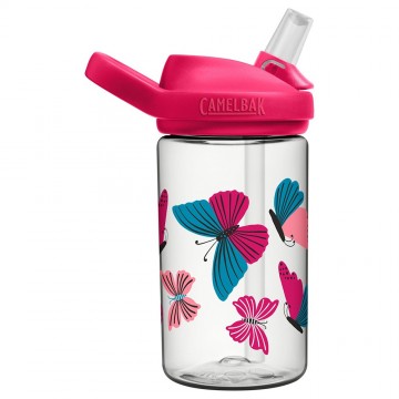 Camelbak eddy kids drinkfles voor kinderen met rietje 400 ml colorblock butterflies 3