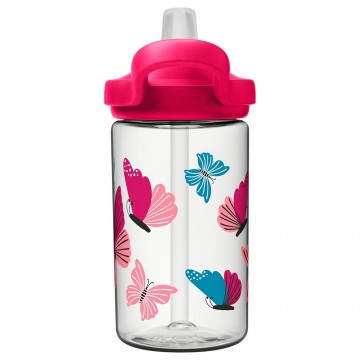 Camelbak eddy kids drinkfles voor kinderen met rietje 400 ml colorblock butterflies 4