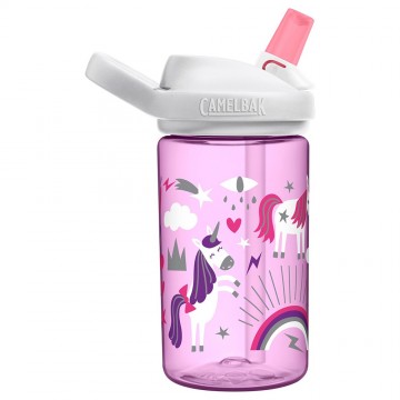 Camelbak eddy kids drinkfles voor kinderen met rietje 400 ml unicorn party 3