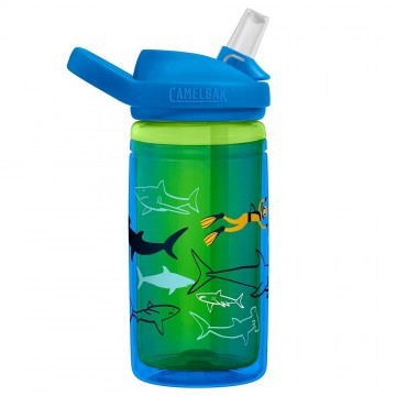 Camelbak eddy kids insulated 400 ml drinkfles scuba sharks 4