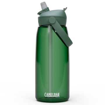 Camelbak thrive flip straw drinkfles met rietje 1 liter forest green groen