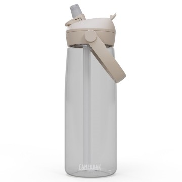 Camelbak thrive flip straw drinkfles met rietje 750 ml clear transparant