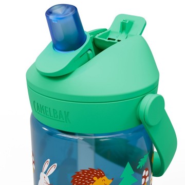 Camelbak thrive flip straw kids drinkfles voor kinderen met rietje 400 ml friendly forest 3