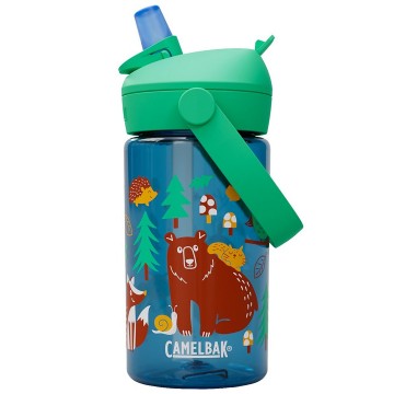 Camelbak thrive flip straw kids drinkfles voor kinderen met rietje 400 ml friendly forest