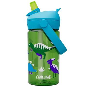 Camelbak thrive flip straw kids drinkfles voor kinderen met rietje 400 ml hip dinos