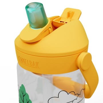Camelbak thrive flip straw kids drinkfles voor kinderen met rietje 400 ml tractors and trees 3