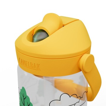 Camelbak thrive flip straw kids drinkfles voor kinderen met rietje 400 ml tractors and trees 4