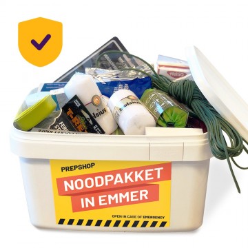 Compleet Noodpakket in emmer. Beste noodpakket van 2025 - Denk vooruit check
