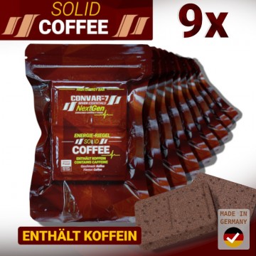 Convar 7 nextgen energy bar solid coffee 120g 9 stuks