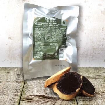 Convar feldkuche 4 sneetjes brood met chocolade notenpasta 35 gram