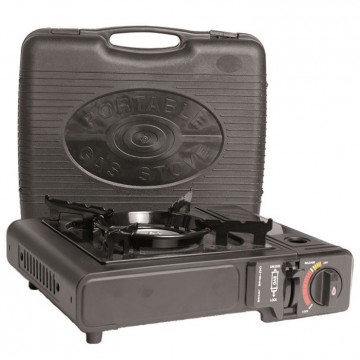 Draagbaar camping gasstel met piezo ontsteking