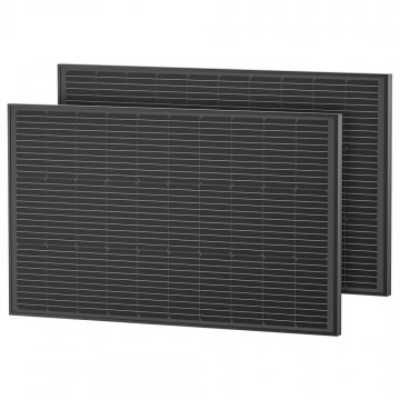 Ecoflow 2x 100w zonnepaneel met bevestigingsbeugels 2