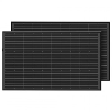 Ecoflow 2x 100w zonnepaneel met bevestigingsbeugels