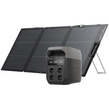 Ecoflow delta 3 160w lichtgewicht opvouwbaar dubbelzijdig zonnepaneel
