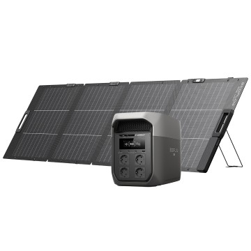Ecoflow delta 3 max  220w lichtgewicht opvouwbaar dubbelzijdig zonnepaneel