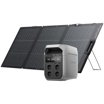 Ecoflow delta 3 plus 160w lichtgewicht opvouwbaar dubbelzijdig zonnepaneel