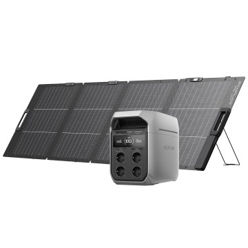 Ecoflow delta 3 plus 220w lichtgewicht opvouwbaar dubbelzijdig zonnepaneel