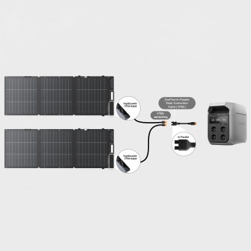 Ecoflow in parallel solar connection cable xt60 3