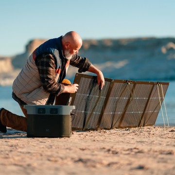 Ecoflow nextgen 220w bifacial opvouwbaar dubbelzijdig zonnepaneel 10