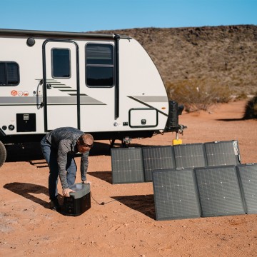 Ecoflow nextgen 220w bifacial opvouwbaar dubbelzijdig zonnepaneel 12