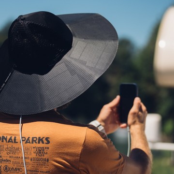 Ecoflow power hat hoed met zonnepanelen scenario