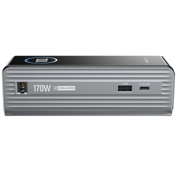 Ecoflow rapid powerbank 25000 mah met ingebouwde kabel zilver 5