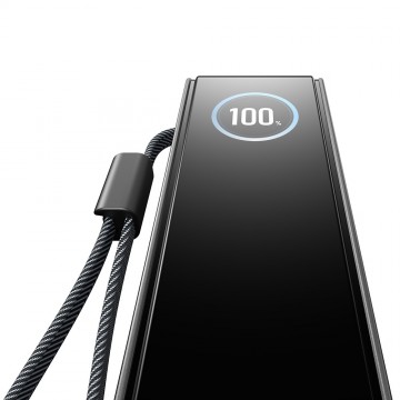 Ecoflow rapid powerbank 25000 mah met ingebouwde kabel zilver 6