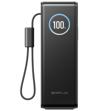 Ecoflow rapid powerbank 25000 mah met ingebouwde kabel zwart 2