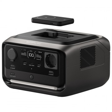 Ecoflow river 3 plus wireless power station met powerbank 2 0