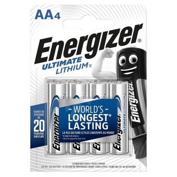 Energizer ultimate lithium aa batterijen 4 stuks